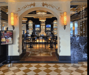 View of entryway to dining areas