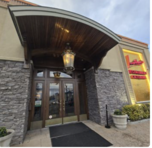 Street-level, double door main entrance